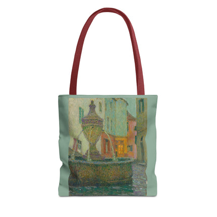 La Fontaine, Saint-Paul De Vence by Henri Le Sidaner Tote Bag (AOP)