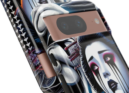 Geisha’s Black Ink Tears Phone Cases