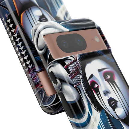 Geisha’s Black Ink Tears Phone Cases