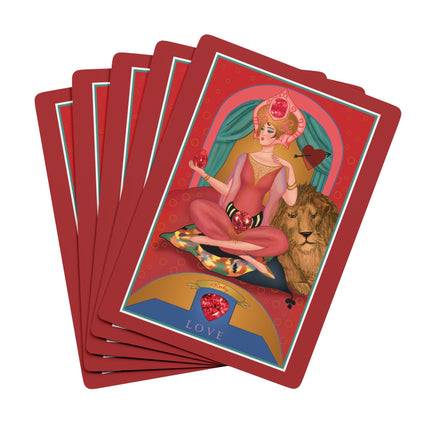 July & Ruby (from the Gem Series) by Sofia Chiostri Playing Cards