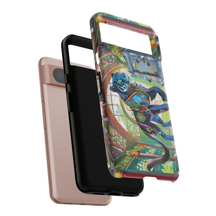 Cyber Panther's Hunt Phone Cases