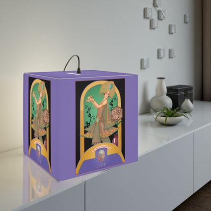 October & Opal, Tourmaline Zodiac Light Cube Lamp