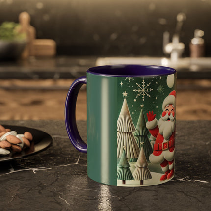 Santa's Joyful Night Colorful Mugs (11oz, 15oz)