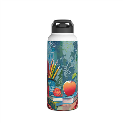 Whiskered Wanderings Stainless Steel Water Bottle