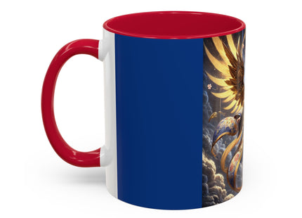 Valkyrie Descending Through Storm Colorful Mugs (11oz, 15oz)
