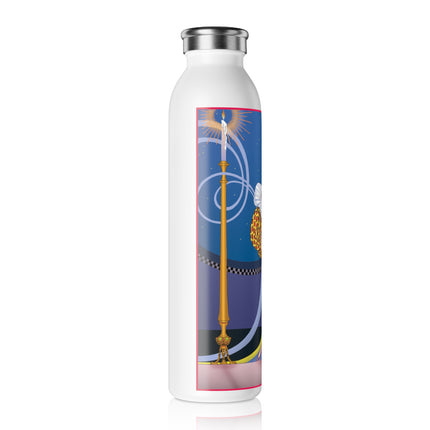 Smoke and Secrets: A Glamorous Encounter in Prohibition Era Slim Water Bottle