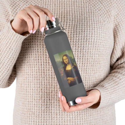 Mona Lisa by Leonardo da Vinci Copper Vacuum Insulated Bottle, 22oz