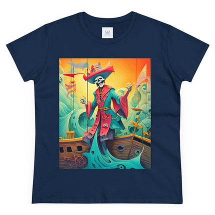 Skeleton Crew of the Misty Seas Women's Midweight Cotton Tee