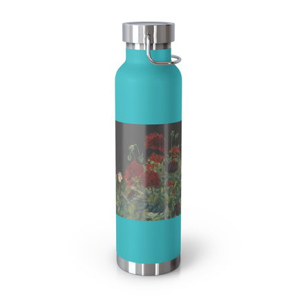 Poppies (A Study of Poppies for Carnation, Lily, Lily, Rose) by John Singer Sargent Copper Vacuum Insulated Bottle, 22oz