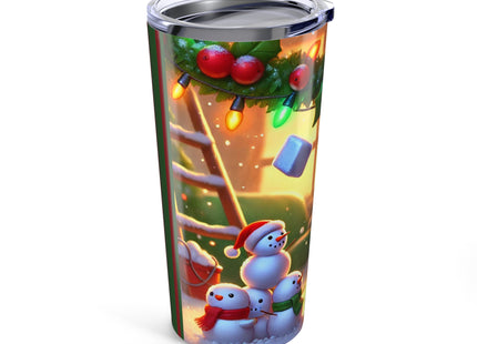 Naughty or Nice Kitten Christmas Tumbler 20oz