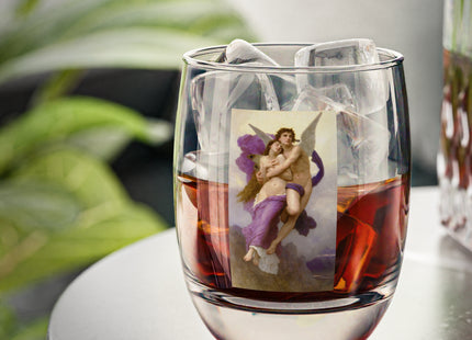 The Abduction of Psyche by William Bouguereau Whiskey Glass