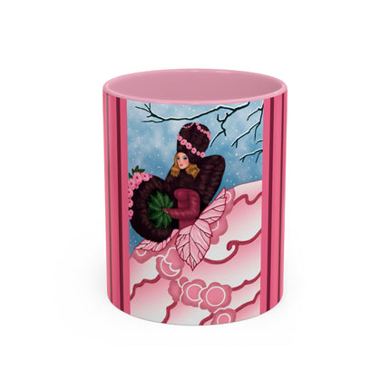 Winter Rose Empress Colorful Mugs (11oz, 15oz)