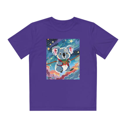 Cute Koala Youth Competitor Tee – Dreamy Skies & Whimsical Wonder
