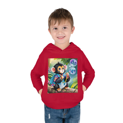 Bubble Magic in the Jungle Toddler Pullover Fleece Hoodie