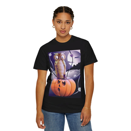 The Startled Pumpkin Unisex Garment-Dyed T-shirt