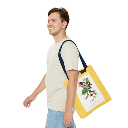 Versicolored Barbet by Paul Gervais Tote Bag (AOP)