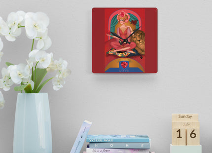 July & Ruby Zodiac Acrylic Wall Clock