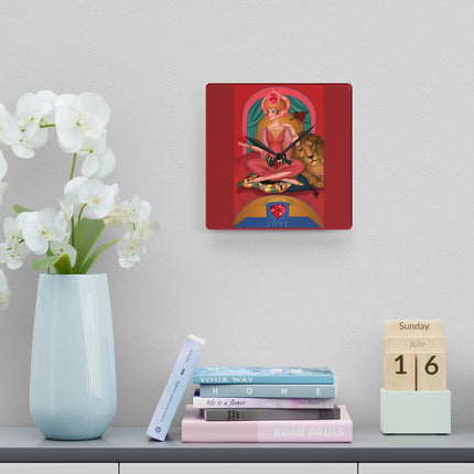 July & Ruby Zodiac Acrylic Wall Clock