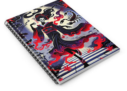 Halloween Sorceress Spiral Notebook - Ruled Line