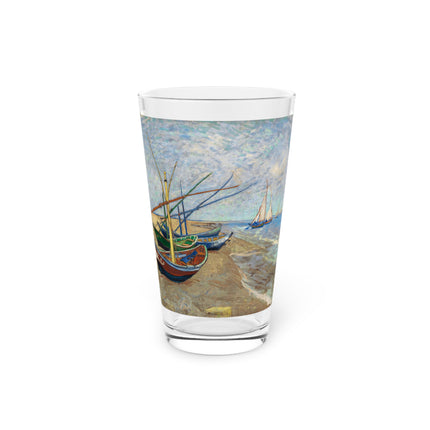 Fishing Boats by Vincent Van Gogh Glass, 16oz