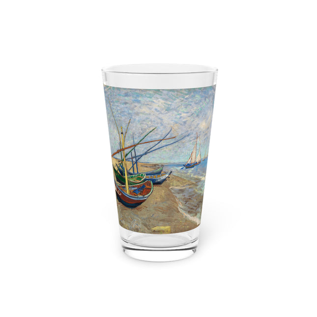 Fishing Boats by Vincent Van Gogh Glass, 16oz