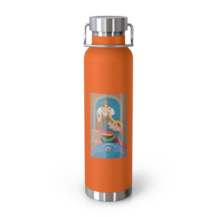 April & Diamond (from the Gem Series) by Sofia Chiostri Copper Vacuum Insulated Bottle, 22oz