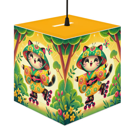 🌟🛼 Firefly Dance on Wheels Light Cube Lamp – Joyful Glow & Playful Movement
