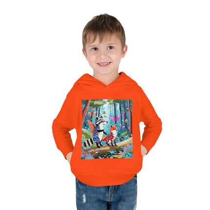 Whimsical Woodland Toddler Pullover Fleece Hoodie