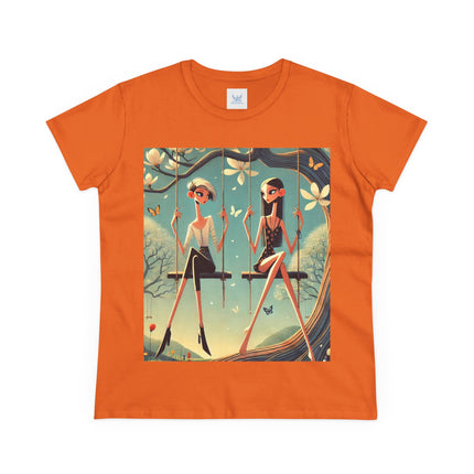 Whispers on the Spring Swing Cotton Tee