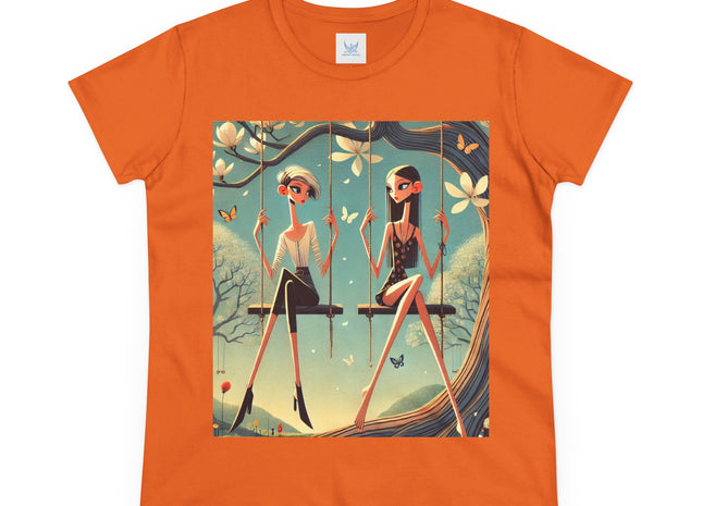Whispers on the Spring Swing Cotton Tee