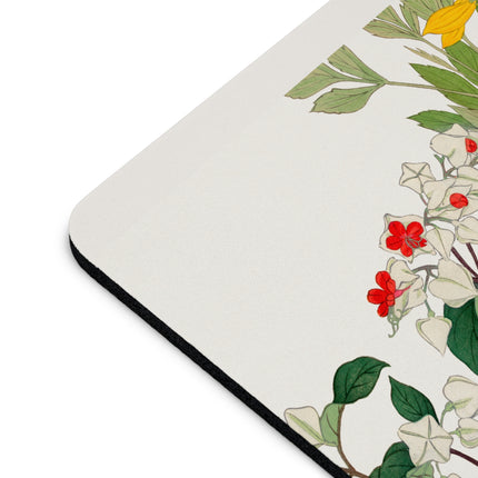 Clerodendrum & Rudbeckia by Tanigami Kônan Mouse Pad, Round and Rectangle