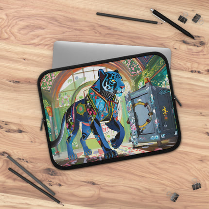 Cyber Panther's Hunt Laptop Sleeve