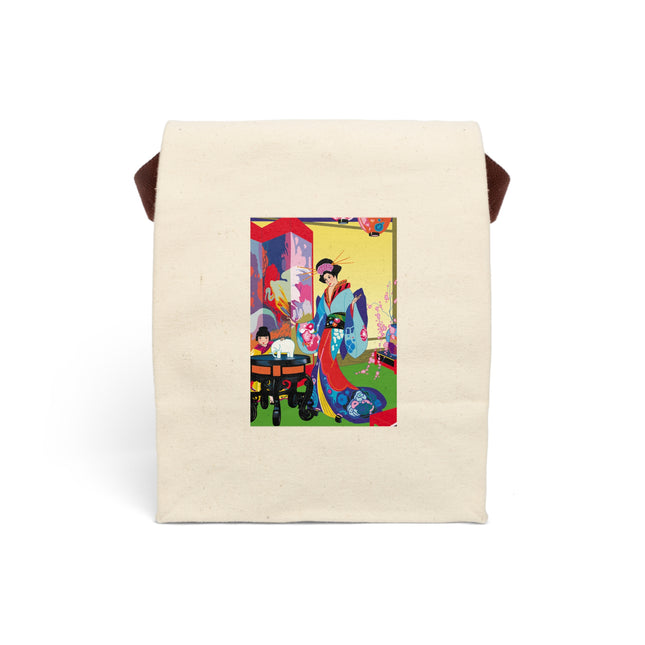 A Timeless Journey by Umberto Brunelleschi Canvas Lunch Bag With Strap
