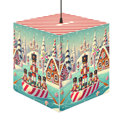 Nutcracker Candy-Striped Adventure Light Cube Lamp
