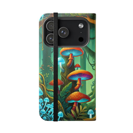 🐅🌿 Silent Stripes Flip Case – Stealth, Grace & Enchanted Forest