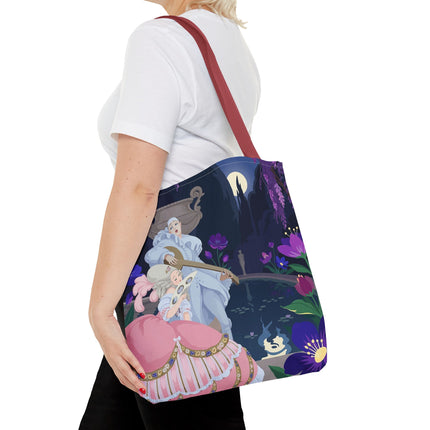 🌙🎶 The Moonlit Garden Serenade Tote Bag – Art Deco Musical Fantasy