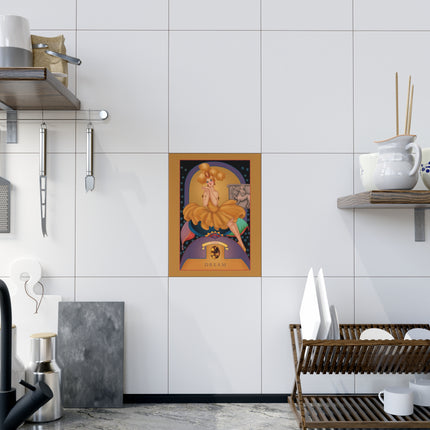 November & Topaz Ceramic Tile — Gem Series by Sofia Chiostri