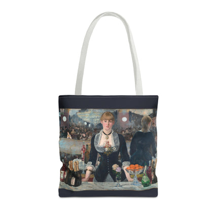 A Bar at the Folies-Bergère by Edouard Manet Tote Bag (AOP)