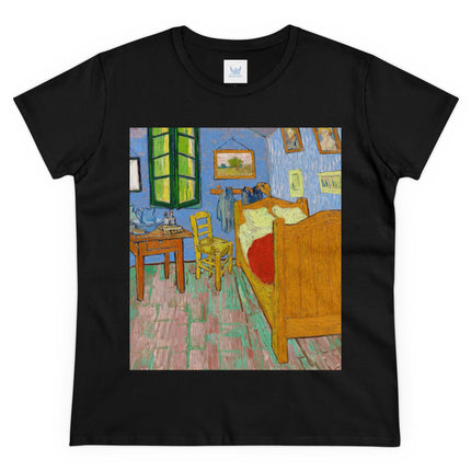 The Bedroom by Vincent van Gogh Women's Midweight Cotton Tee