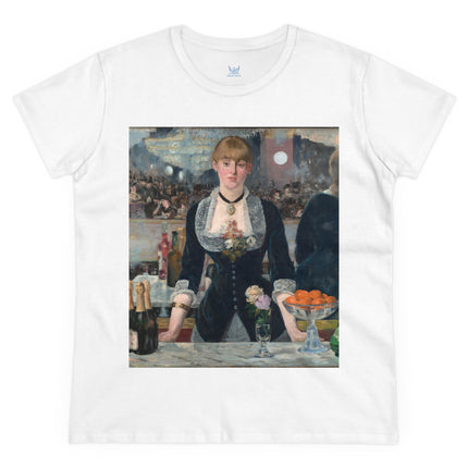 A Bar at the Folies-Bergère by Edouard Manet Women's Midweight Cotton Tee