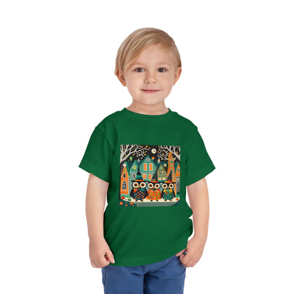 Night of the Trick-or-Treating Owlets Toddler Short Sleeve Tee