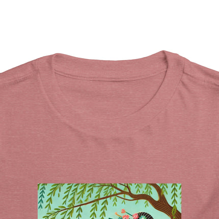 Sparrow Dance Geisha Fairy Toddler Short Sleeve Tee
