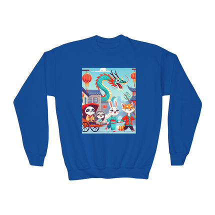 The Little Dragon and Friends Youth Crewneck Sweatshirt – Friendship, Adventure & Playful Charm