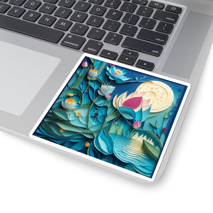 Ethereal Moonlit Lake Kiss-Cut Stickers (4 Sizes)