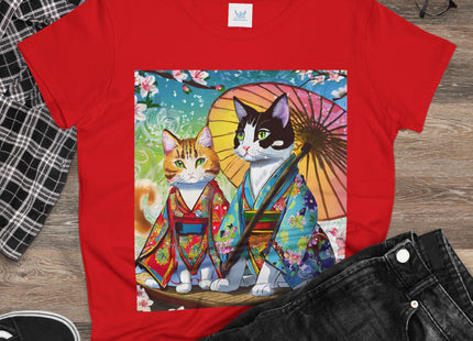 Kimono Kitties Cotton Tee