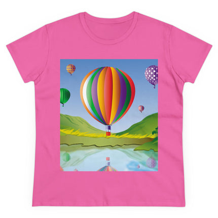 Colorful Heights Women's Midweight Cotton Tee
