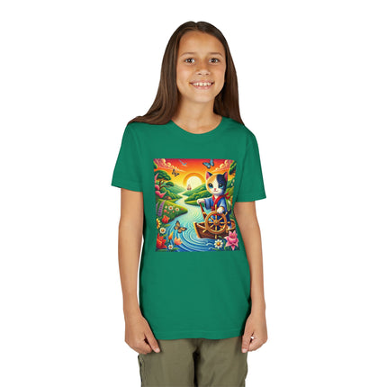 Sailor Kitten’s River Adventure Youth Short Sleeve Tee
