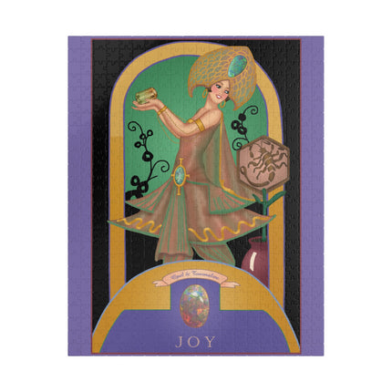 October & Opal, Tourmaline (from the Gem Series) by Sofia Chiostri Puzzle (110, 252, 500-Piece)
