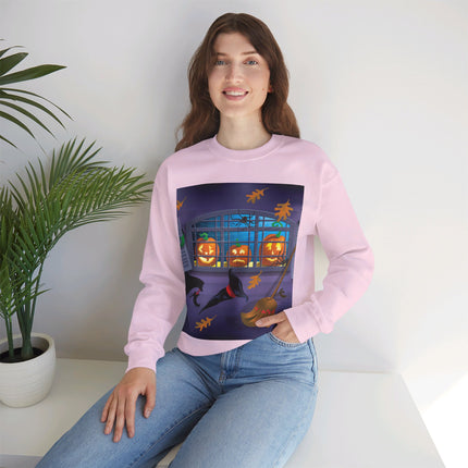 Whimsical Halloween Mischief Unisex Heavy Blend™ Crewneck Sweatshirt