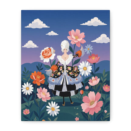 🌸🎀 The Grand Floral Promenade Placemat – Art Deco Fashion Fantasy
